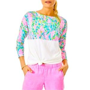 Lilly Pulitzer Finn Top Unicorn of the Sea Long
Sleeve Tee Size XL
